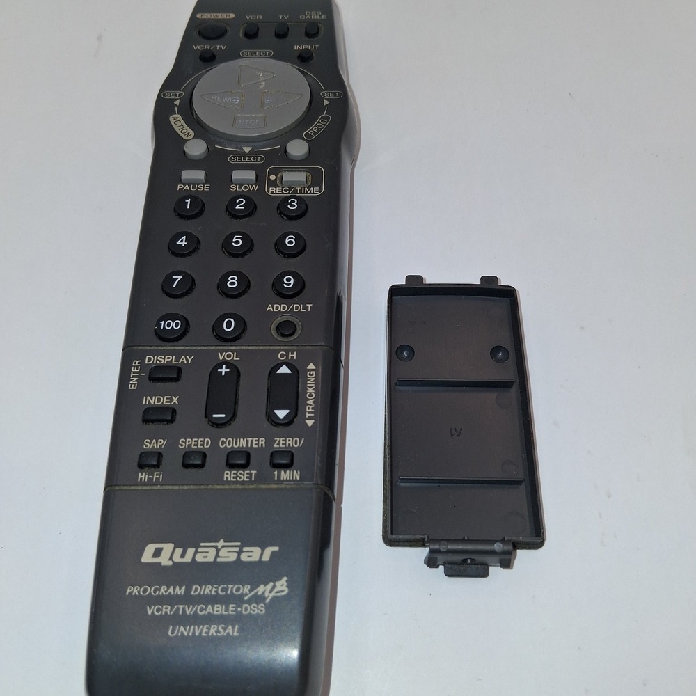 Quasar PROGRAM DIRECTOR m3 Universal Remote Control VCR TV CABLE DSS